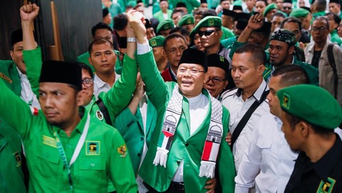 Momen terpilihnya Muhammad Mardiono kembali terpilih menjadi Ketum PPP periode 2025-2030.