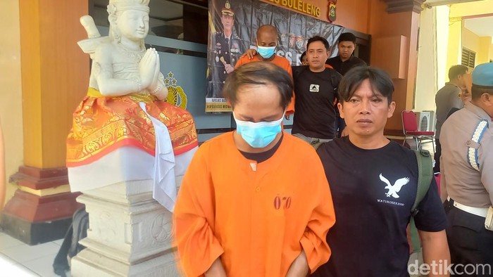 KPW saat dihadirkan di Polres Buleleng, Sabtu (4/10/2025).