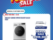 Di Transmart Full Day Sale Mesin Cuci Front Loading 7 Kg Cuma Rp 3 Jutaan