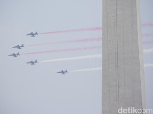 Video Baku Tembak di Atas Tank hingga Aksi Pesawat Tempur di HUT Ke-80 TNI