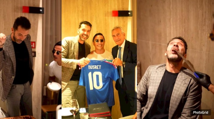 Baru Buka Resto, Salt Bae Langsung Kedatangan Bintang Bola Italia!