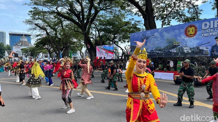 Perayaan HUT ke-80 TNI di Medan