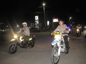 Dipimpin Kapolres, Patroli Tim Raga Polres Inhu Cegah Balapan Liar