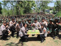 Momen Kapolres Bikin Kejutan di Latihan Prajurit Secata Magetan