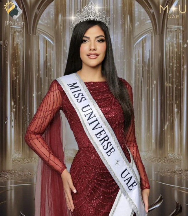 “UEA telah memberi saya kepercayaan diri untuk bermimpi besar. Saya ingin menjadi suara bagi perempuan yang ambisius, ingin tahu, dan penuh semangat,” ujar Mariam. “Miss Universe UEA bukan hanya tentang kecantikan, tetapi tentang dampak,” tambah Mariam.  Foto: dok. Instagram @mimim7md1