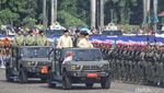 Momen Presiden Prabowo Cek Pasukan di Upacara HUT ke-80 TNI