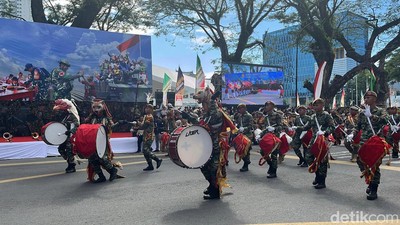Kemeriahan HUT TNI ke-80 di Lapangan Merdeka Medan