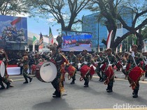 Kemeriahan HUT TNI ke-80 di Lapangan Merdeka Medan