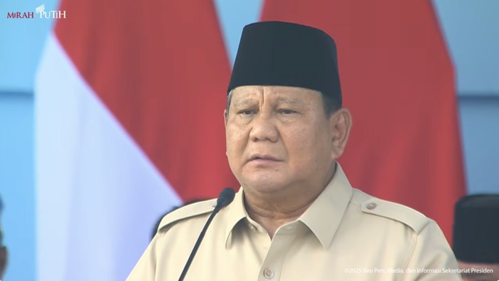 Presiden Prabowo Subianto. (Dok. YouTube Setpres)