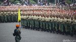Semangat Pasukan Nonmiliter Warnai Defile HUT TNI ke-80 di Monas