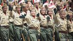 Semangat Pasukan Nonmiliter Warnai Defile HUT TNI ke-80 di Monas