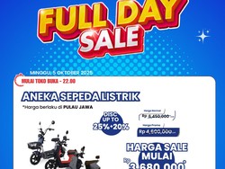 Sepeda Listrik Diskon Hingga 45% di Transmart Full Day Sale