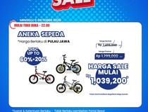 Transmart Full Day Sale! Beli Sepeda Pasti Lebih Murah