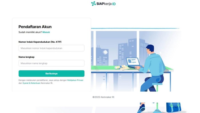 Daftar Akun SIAPkerja Kemnaker