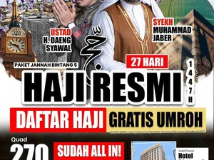 Haji Resmi Tanpa Antri 2026: Langsung Berangkat Bersama Syekh Muhammad Jaber