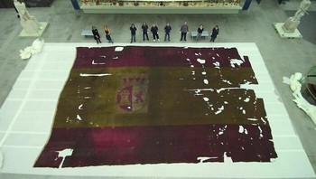 Ukuran Bendera Ini yang Dikibarkan di Kapal Spanyol pada Pertempuran Trafalgar (1805) Foto: Boredpanda