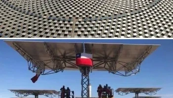 Pembangkit Listrik Tenaga Surya di Chili dengan Satu Sel untuk Skala Foto: Boredpanda