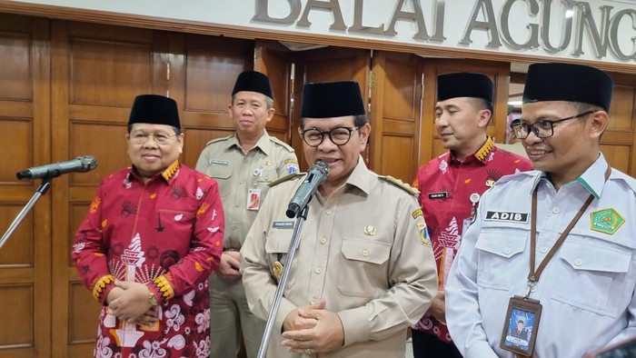 Gubernur Jakarta Pramono Anung di Balai Kota Jakarta. (Taufiq Syarifudin/detikcom)