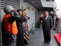 Kunjungi Kapal Perang Korut, Kim Jong Un Akan Hukum Provokasi Musuh