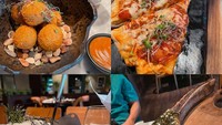 Ini deretan menu yang dinikmati oleh Kimberly Ryder saat makan di SIR LOIN. Selain steak, ada menu croquette, sup, pizza, dan ayam panggang. Foto: Instagram/@kimbrlyryder