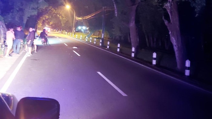 Lokasi pejalan kaki tewas tertabrak sepeda motor di Panjatan, Kulon Progo, Senin (6/10/2025).