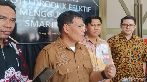 Pj Sekda NTB Lalu Muhamad Faozal, menghadiri kegiatan diskusi dengan tema Sinergi NTB Makmur Mendunia di Lombok Tengah, Senin (6/10/2025). Foto: (Edi Suryansyah/detikBali)