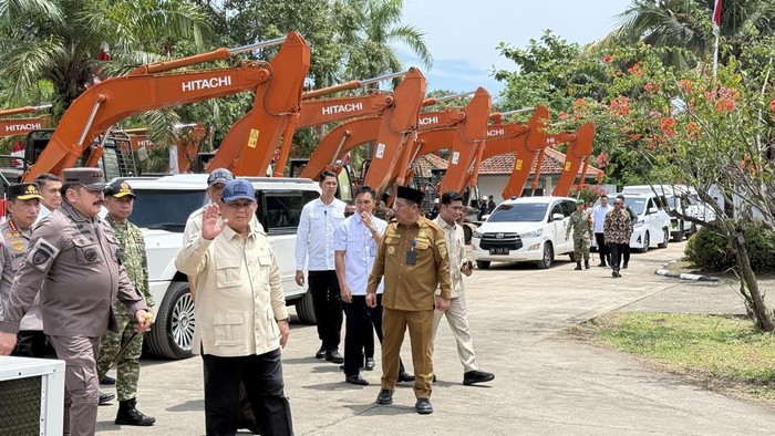Prabowo tinjau 6 smelter di Babel (Eva/detikcom)