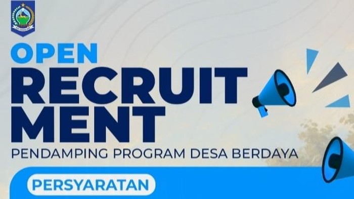 Open recruitment pendamping program Desa Berdaya.