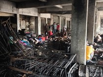 Kebakaran Pasar Wonogiri Akhirnya Padam Usai 9 Jam