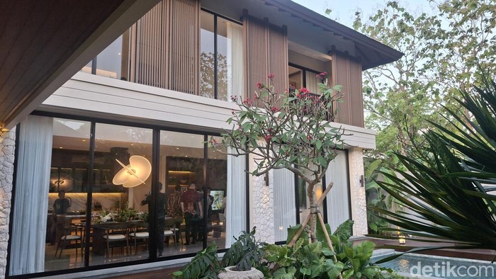 Show unit Villa Janger saat peluncuran Natadesa Signature dari Jimbaran Hijau. Jumat (3/10/2025)