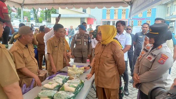 Wali Kota Kendari Siska Karina Imran saat peringatan Hari Pangan Sedunia 2025 di Balai Kota Kendari.