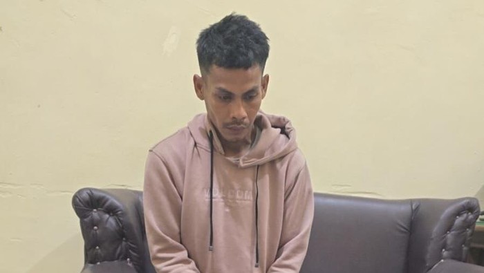 Tampang pria berinisial S (30), pelaku yang membunuh istrinya di Bombana usai cekcok gegara tak ada makanan di rumah.
