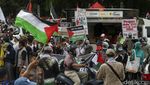 Aksi Solidaritas Bela Palestina di Depan Kedubes AS Jakarta
