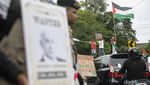 Aksi Solidaritas Bela Palestina di Depan Kedubes AS Jakarta