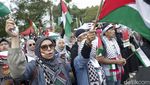Aksi Solidaritas Bela Palestina di Depan Kedubes AS Jakarta