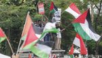 Aksi Solidaritas Bela Palestina di Depan Kedubes AS Jakarta