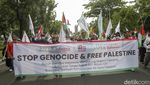 Aksi Solidaritas Bela Palestina di Depan Kedubes AS Jakarta