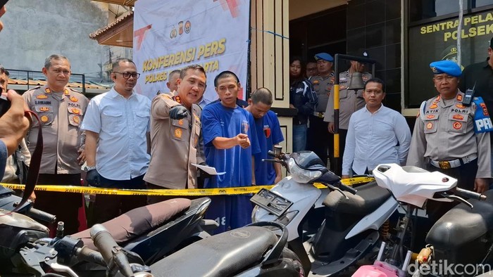 Barang bukti kasus pencurian kendaraan bermotor di Purwakarta