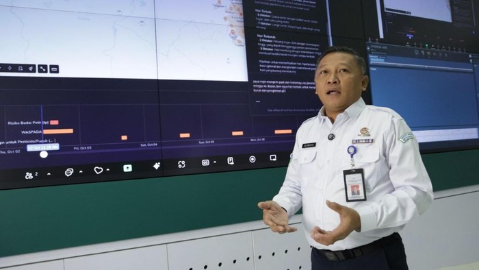 Deputi Bidang Meteorologi BMKG, Guswanto perkenalkan tentang platform prediksi cuaca baru BMKG-AWIS