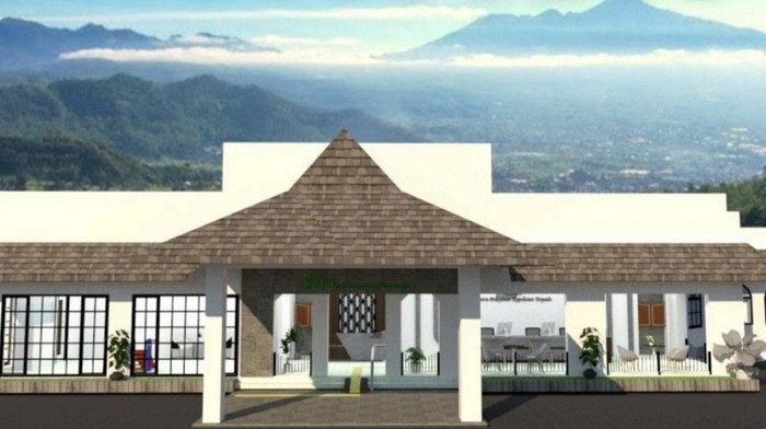 Desain model Polsek Batu yang kini sedang dalam pembangunan
