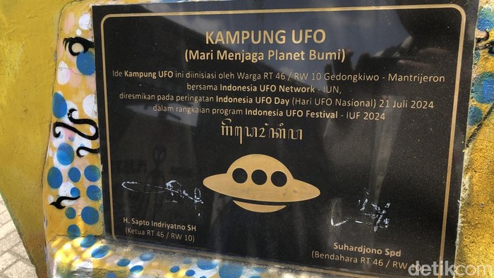 Kampung UFO di Gedongkiwo, Mantrijeron, Kota Jogja, Senin (6/10/2025).