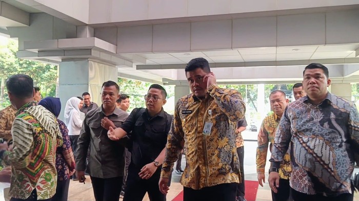 Gubernur Sumatra Utara (Sumut) Bobby Nasution di Kementerian Keuangan.