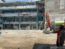 Penampakan Bangunan Ambruk di Ponpes Sidoarjo Sudah Dibersihkan