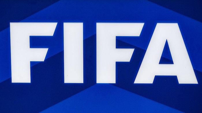 PHILADELPHIA, PA - JULY 17: A close up view of the FIFA logo on the FIFA World Cup countdown clock for FIFA World Cup 26 Philadelphia seen on July 17, 2025, in Dilworth Park, in Philadelphia, PA. (Photo by Erica Denhoff/Icon Sportswire via Getty Images)
