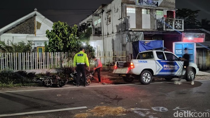 Lokasi kecelakaan maut di Jalan Raya Cianjur-Sindangbarang