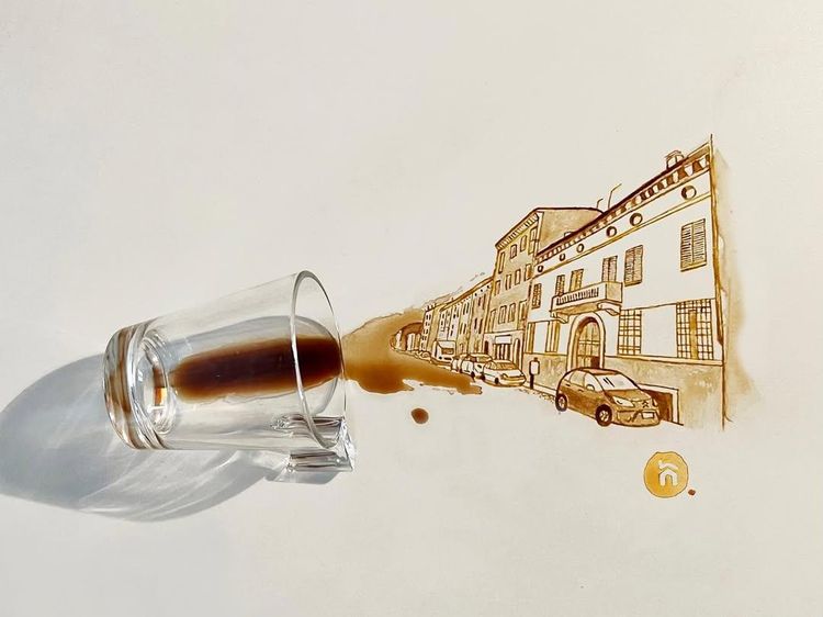 Keren! 8 Lukisan dari Kopi Kreasi Seniman Asal Italia