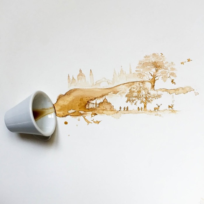 lukisan kopi lukisan kopi keren karya Guilia Bernardelli