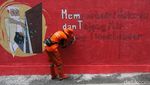 Mural Kampanye Hidup Sehat Warnai Gang di Pancoran Jaksel