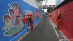 Mural Kampanye Hidup Sehat Warnai Gang di Pancoran Jaksel