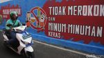 Mural Kampanye Hidup Sehat Warnai Gang di Pancoran Jaksel